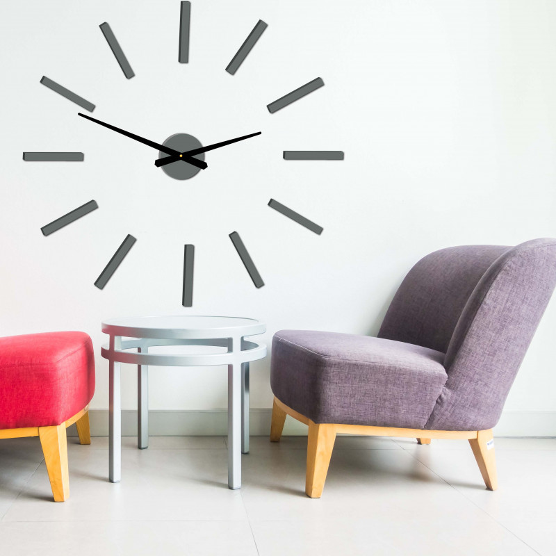 Ceas de perete modern din plexiglas 2D MIRROR