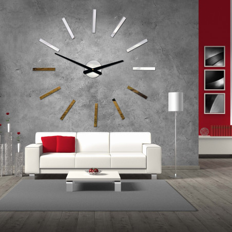 Ceas de perete modern bastoane 2D plexi MIRROR