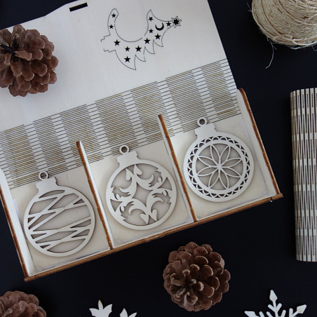 Colecție de decorațiuni de Crăciun, 1 set-18 bucăți