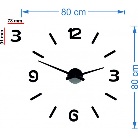 Ceas de perete modern - JUMBO