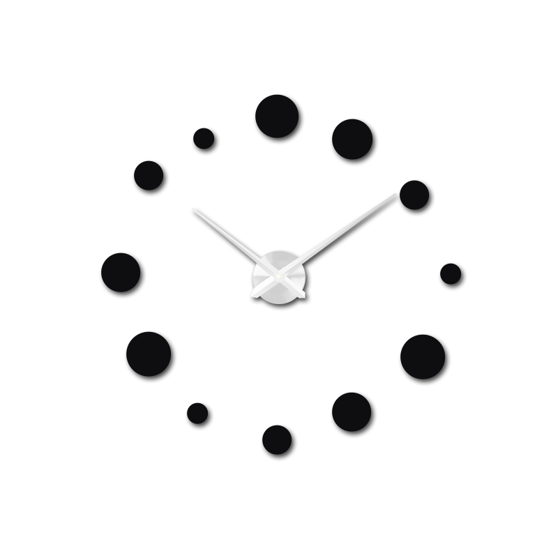 Ceas de perete mare cu punct (ceas de perete modern) DEKORAJ