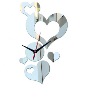 Ceas pe peretele inimii (inima ceasului de perete) 35x50 cm TOPSTEL