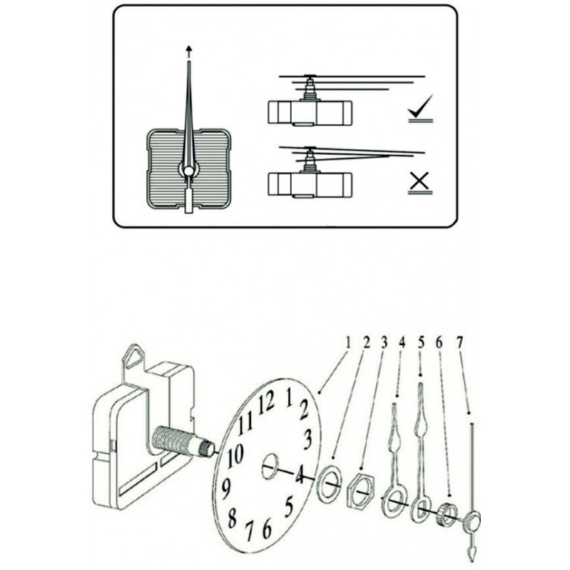 Clon ceas mic plexiglas vlasta producție