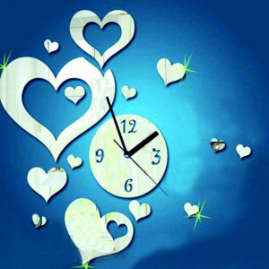 Ceas de perete pentru ceas de perete inima pentru perete de inima 35x50 cm FLEXISTYLE