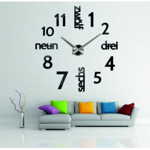 Ceas de perete 3D modern DRIWAL DIY