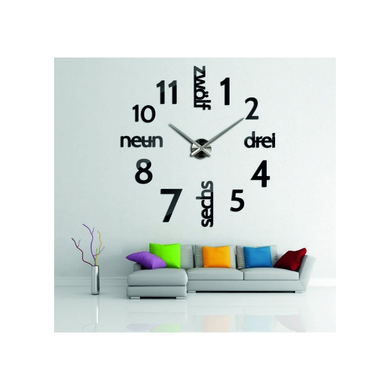 Ceas de perete 3D modern DRIWAL DIY