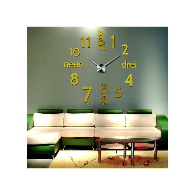 Ceas de perete 3D modern DRIWAL DIY