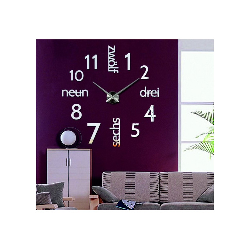 Ceas de perete 3D modern DRIWAL DIY