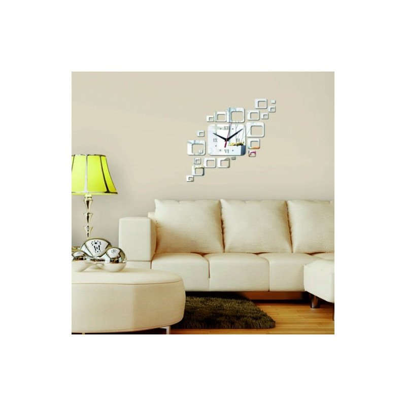 Ceas de perete pătrat modern 50x40 cm FIGARO