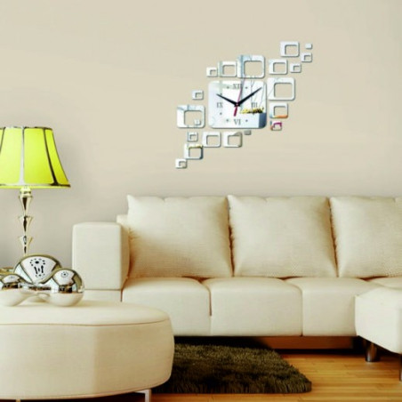 Ceas de perete pătrat modern 50x40 cm FIGARO