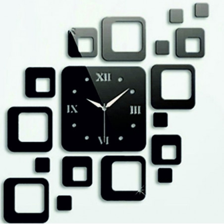 Ceas de perete pătrat modern 50x40 cm FIGARO