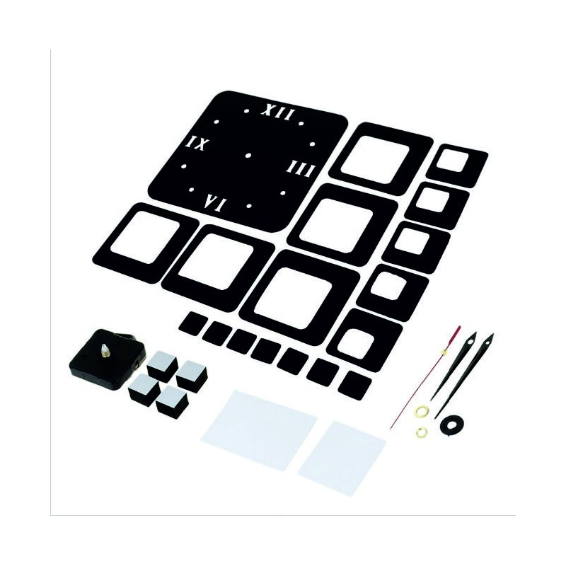 Ceas de perete pătrat modern 50x40 cm FIGARO