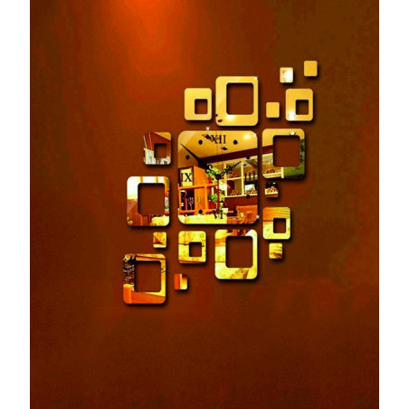 Ceas de perete pătrat modern 50x40 cm FIGARO