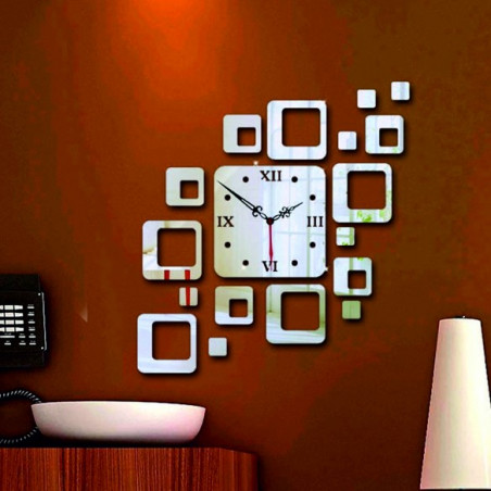 Ceas de perete pătrat modern 50x40 cm FIGARO