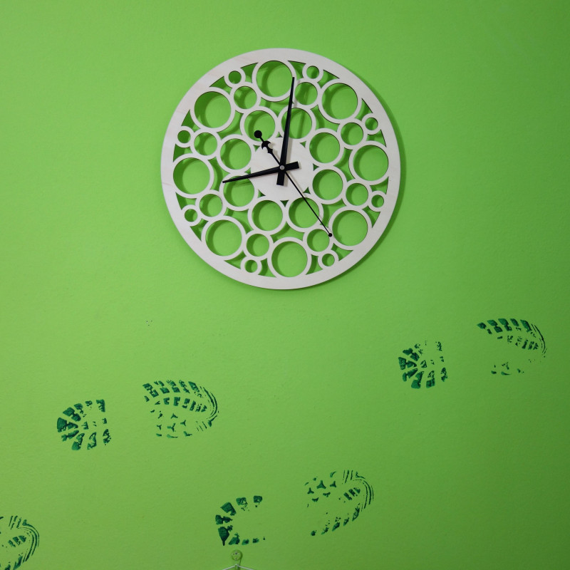 Ceas de perete din lemn-Flumo