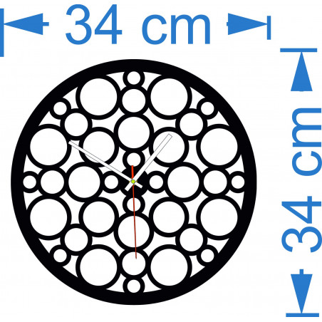 Ceas de perete din lemn-Flumo