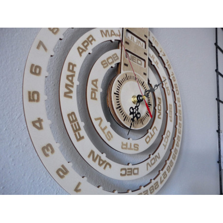 Calendar din lemn calendar de perete ceas calendar din lemn gravat cu laser CALENDAR Calendar din lemn calendar de perete ceas calendar din lemn gravat cu laser CALENDAR