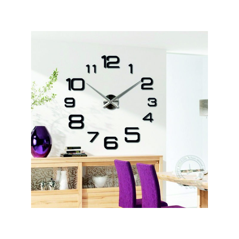 Ceas de perete mare, design DIY KULFOLD