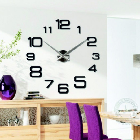 Ceas de perete mare, design DIY KULFOLD