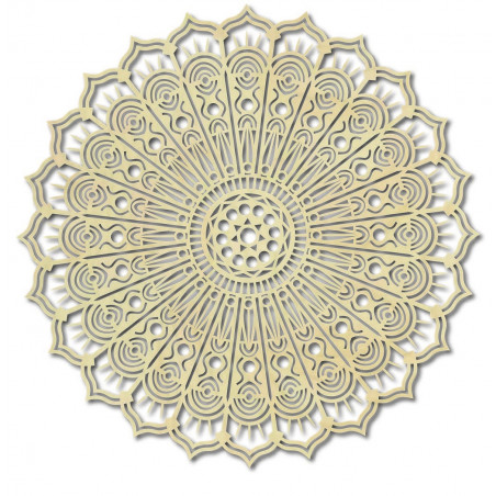 Mandala floare de pace imagine de perete din lemn din placaj SILVIA