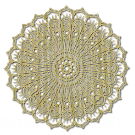 Mandala floare de pace imagine de perete din lemn din placaj SILVIA