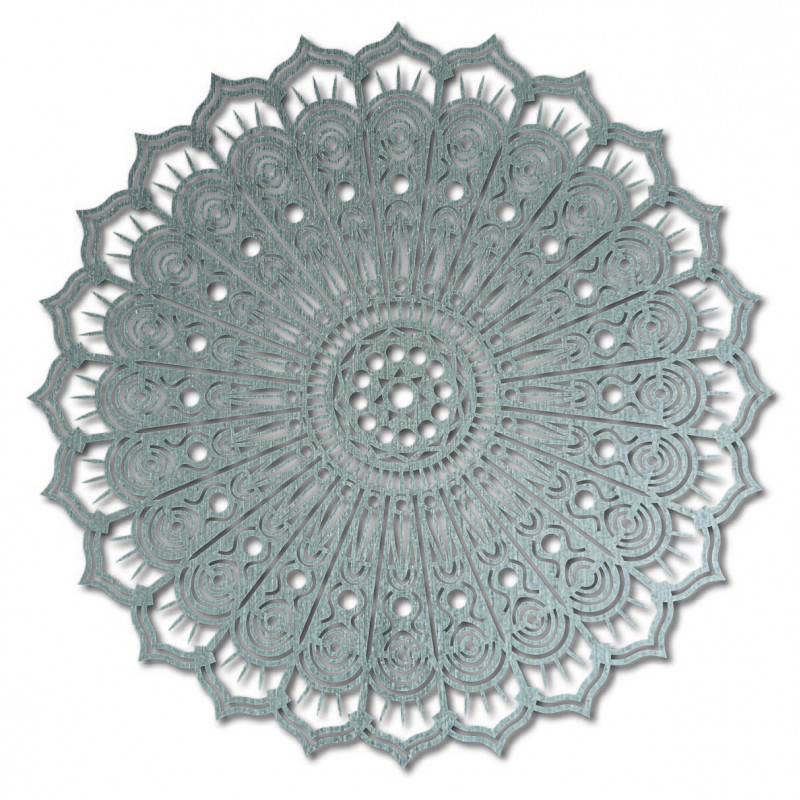 Pictură murală din placaj cu mandala, floarea păcii, SILVIA