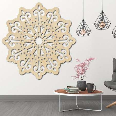 STYLESA pictura moderna pe peretele unei flori din placaj BELFON negru