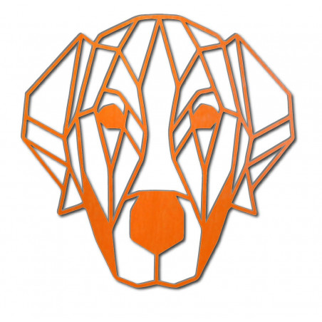 Pictură murală modernă STYLESA cu câine din placaj PR0229 HAFFF negru