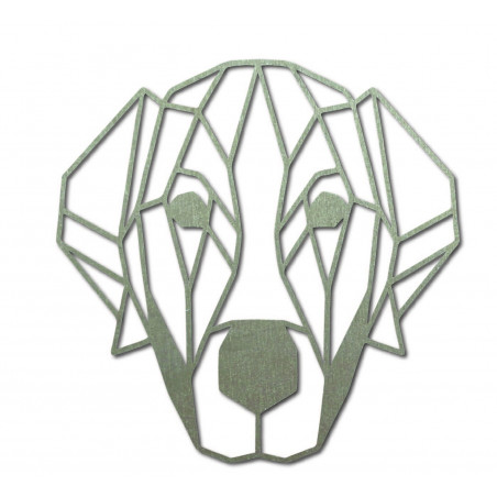 Pictură murală modernă STYLESA cu câine din placaj PR0229 HAFFF negru