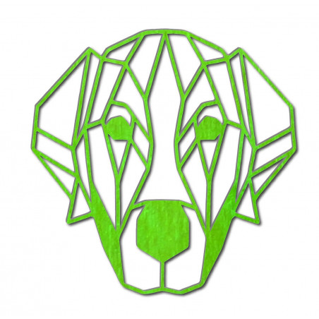 Pictură murală modernă STYLESA cu câine din placaj PR0229 HAFFF negru