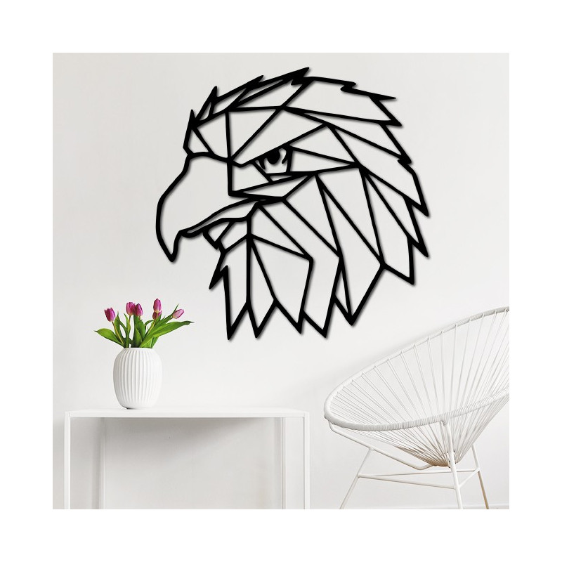 STYLESA Pictură murală sculptată forme geometrice vultur PR0234 negru