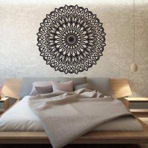 Mandala din lemn pentru perete - Decorațiune elegantă pentru casa ta