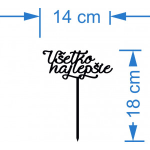 Adâncitură din plastic - decor pentru tort "Toate cele... 2