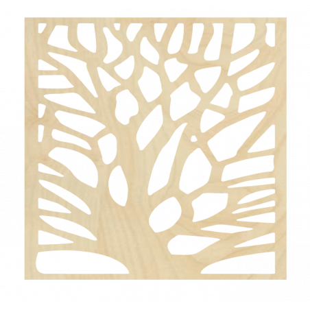 Pictură murală sculptată din placaj de lemn NUC