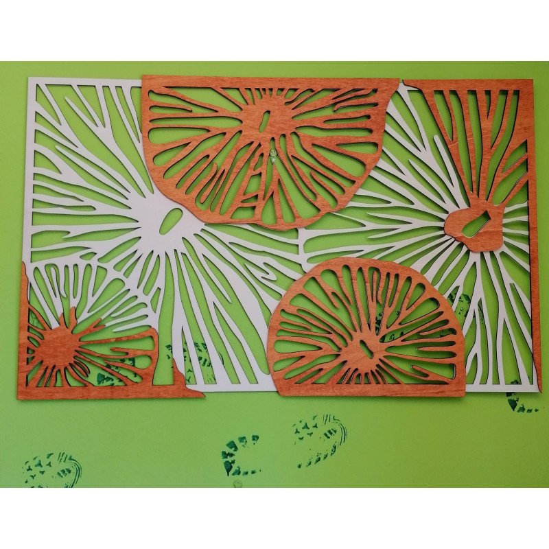 Imagine sculptată pe peretele din placaj de...