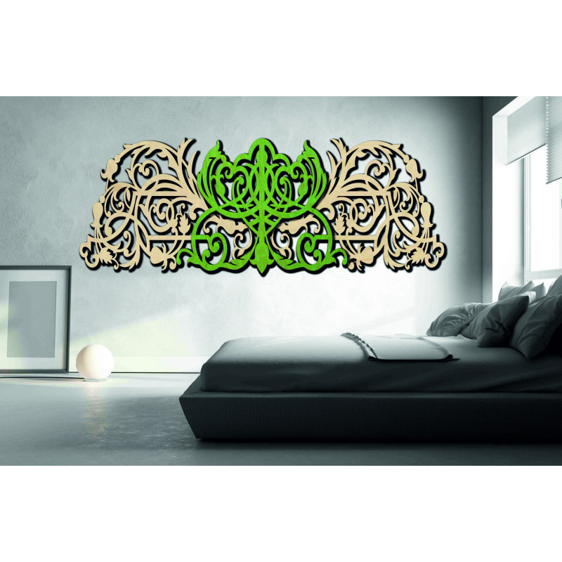 Imagine sculptată 3D din placaj de lemn, spate din plop