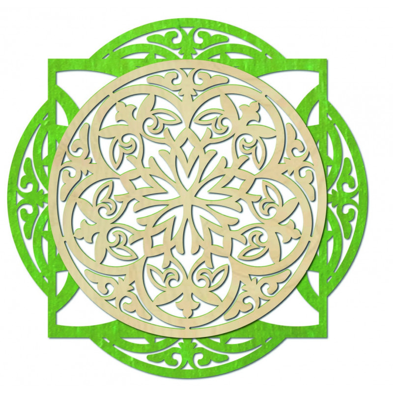 Tablou din lemn, decor de perete elegant -...