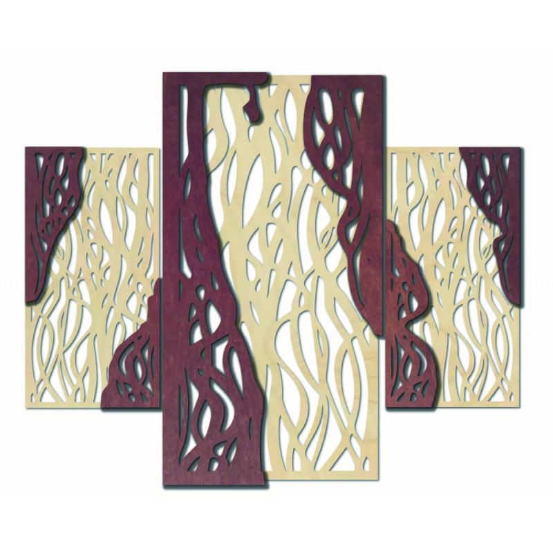 Imagine minunată pe peretele placajului din lemn