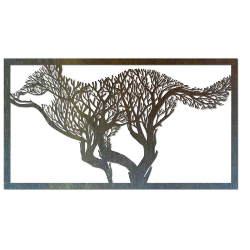 Pictura pe perete sculptată a unui câine din...