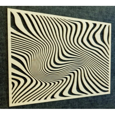 Imagine de perete magică realizată din placaj de lemn