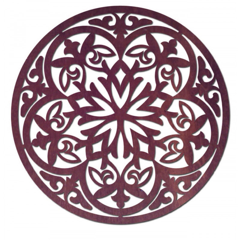 Mandala magică din lemn - imagine pe perete