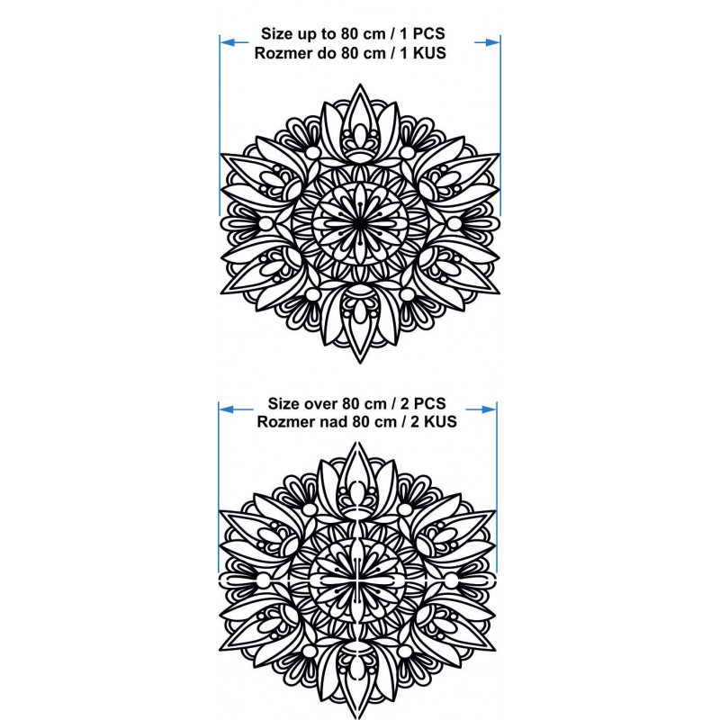 Mandala modernă pe perete - MONKA
