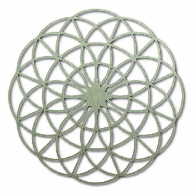 Mandala magică din lemn pe perete - Cercuri I...