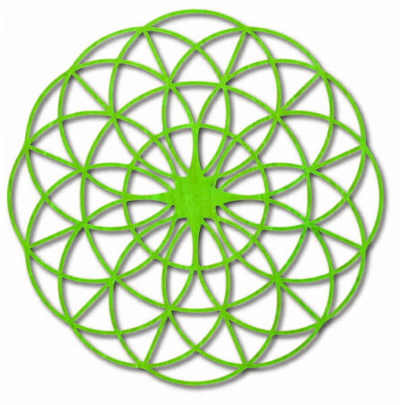 Mandala magică din lemn pe perete - Cercuri I diametru FI 50, 60, 70, 80, 90 cm