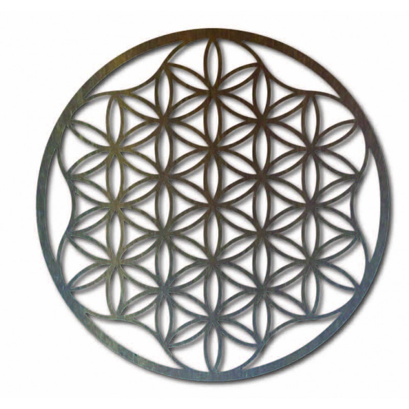 O imagine a unei mandale pe un perete de placaj...