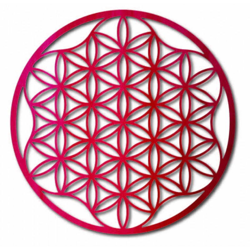 O imagine a unei mandale pe un perete de placaj...